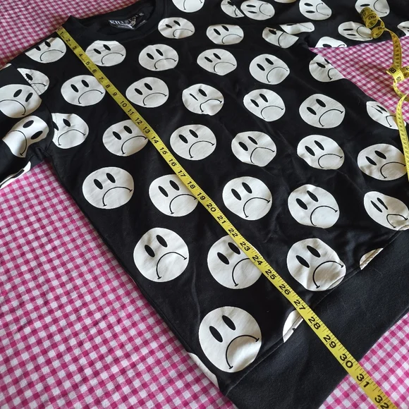 Killstar Frownie Face Sweater Size XXL - Picture 3 of 6